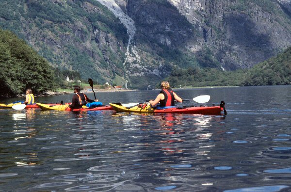 Op het Aurlandsfjorden.