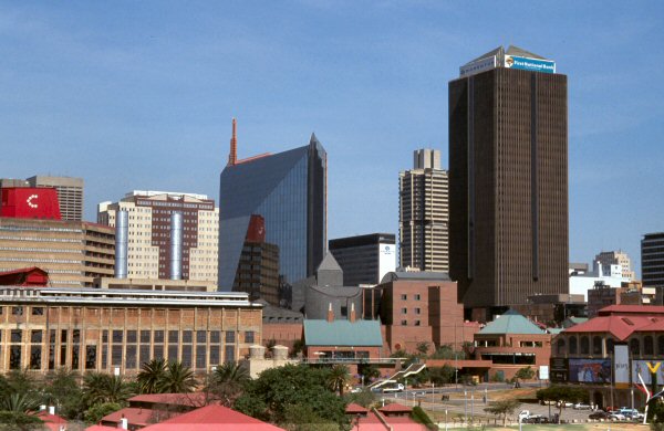 The skyline of Soweto.